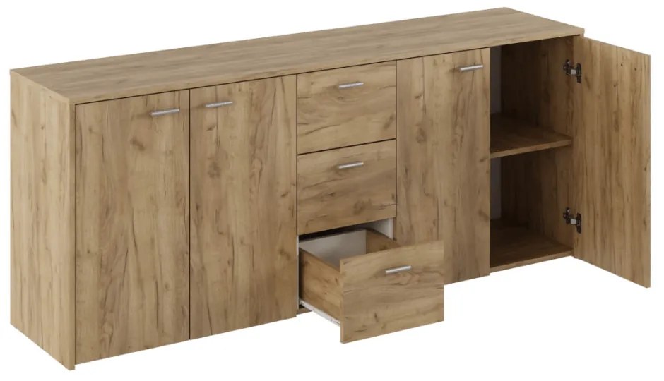 HUGOS 180 szekrény, tölgyfa artisan