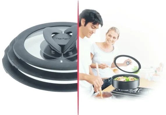Tefal - INGENIO 3 darabos üvegfedő készlet