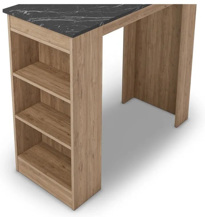 Bárasztal márvány dekoros asztallappal 47x120 cm Peru – Marckeric