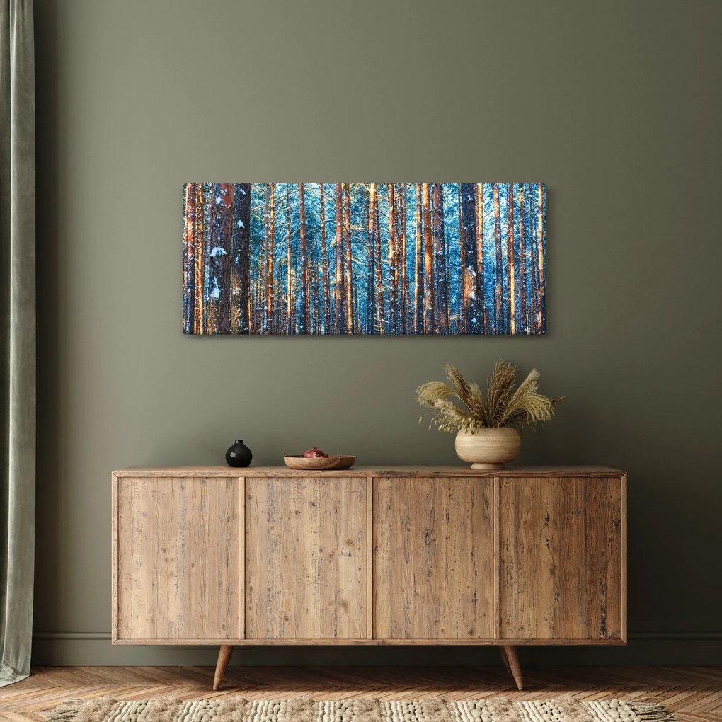 Kép - téli erdő (120x50 cm)