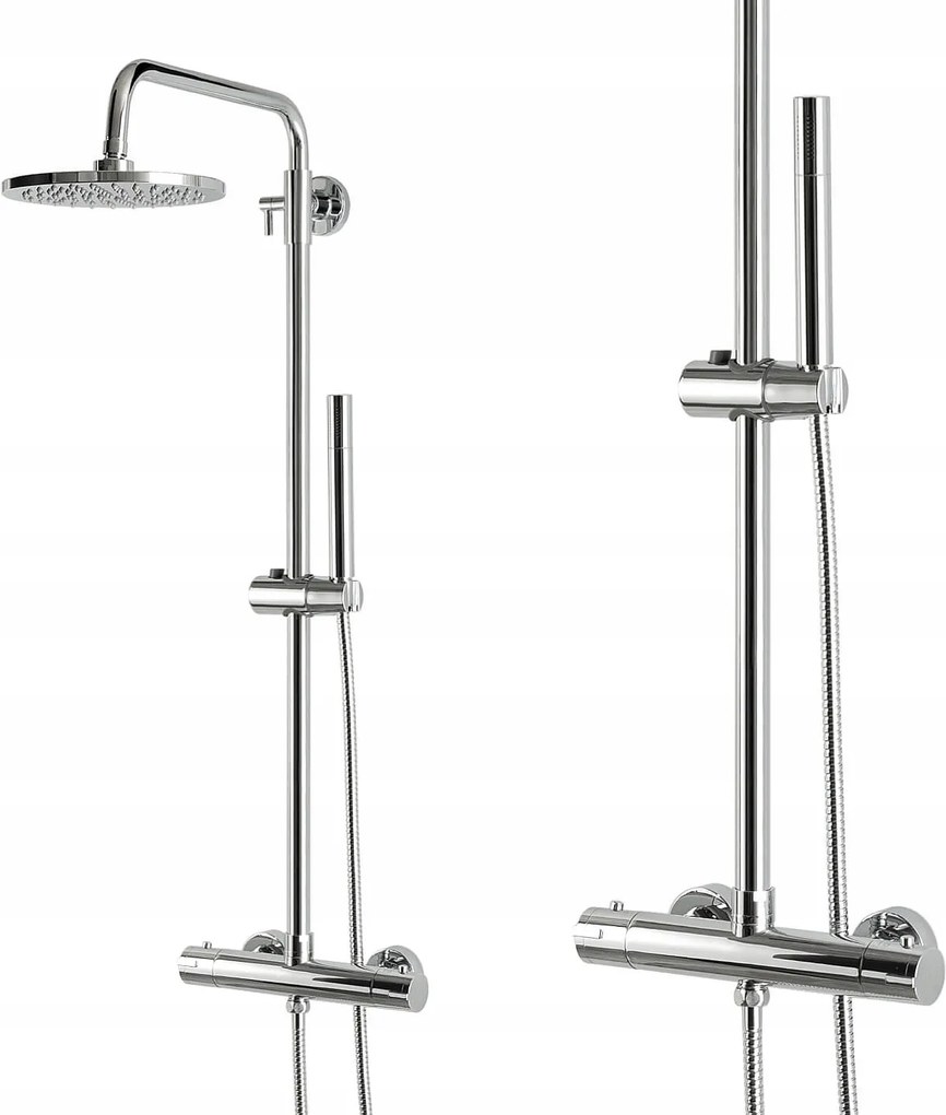 Zuhanyszett Zuhanyoszlop Termosztátos Csaptelep Esőztető