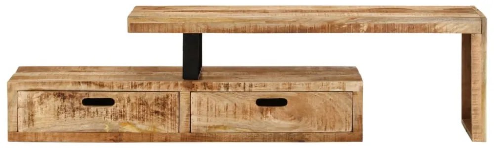 tömör mangófa TV-állvány (118-200) x 30 x 40 cm