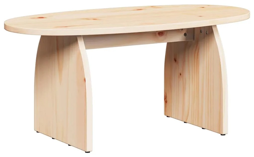 Dohányzóasztal Természetes 80 x 40 x 35 cm Tömör fenyőfa