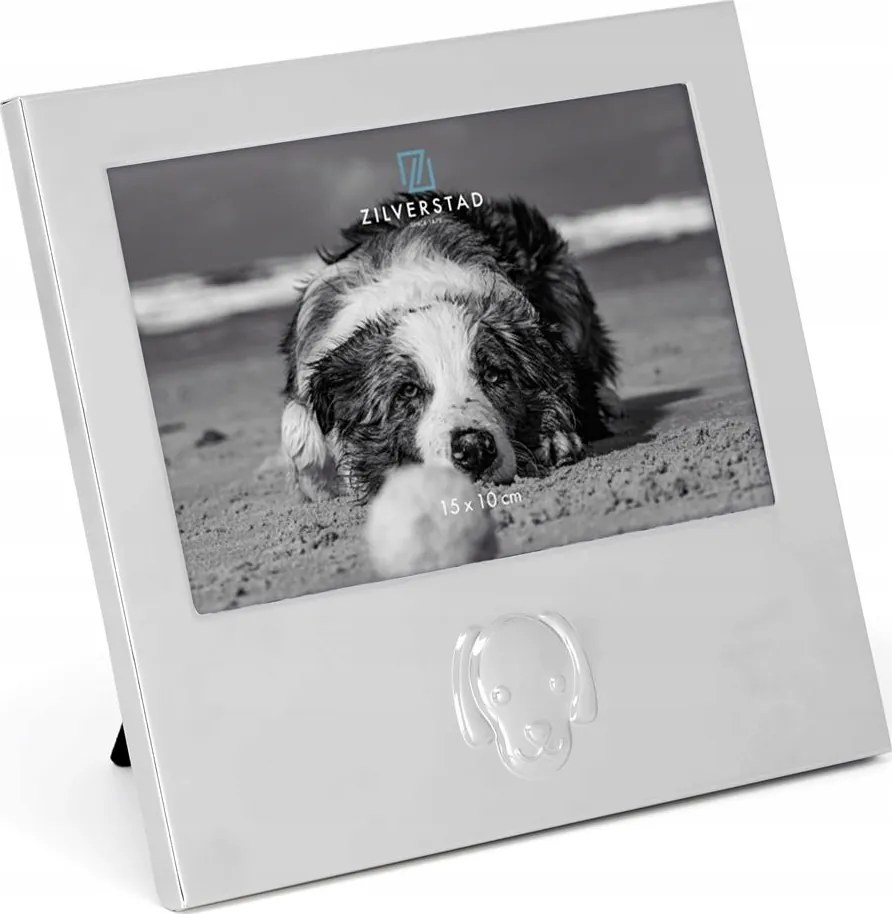 Ezüstözött kutyusos képkeret| Méret: 10x15 cm Cikkszám: ZV6916231