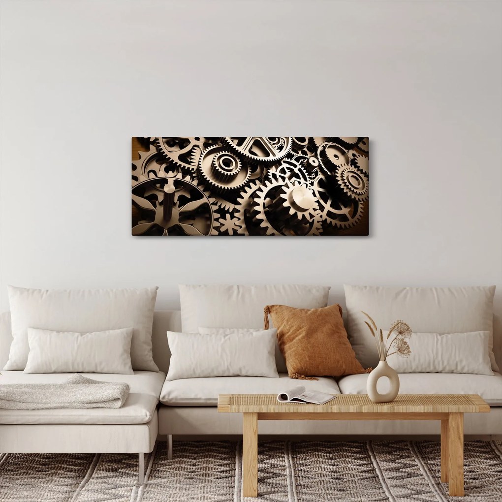 Kép - Óra alkatrészek (120x50 cm)