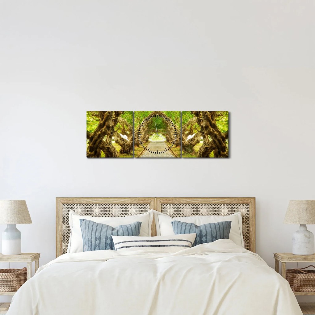 Kép - Plumeria élő alagútja (órával) (90x30 cm)