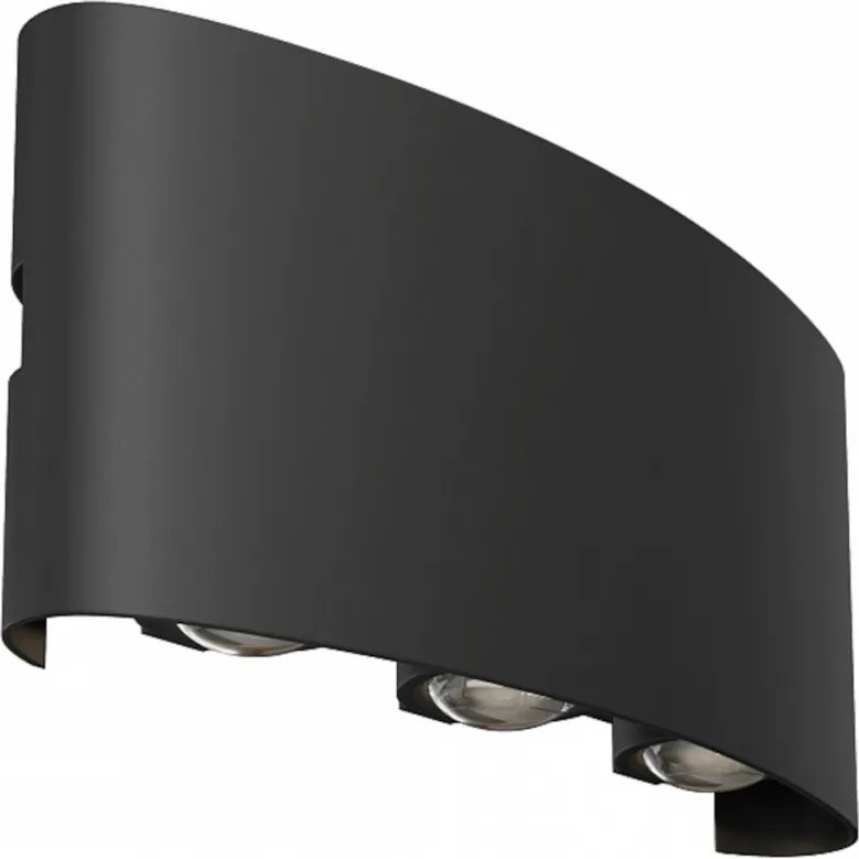 MAYTONI O417WL-L6B3K STRATO Modern Kültéri Fali Lámpa Fehér, Fekete LED IP54