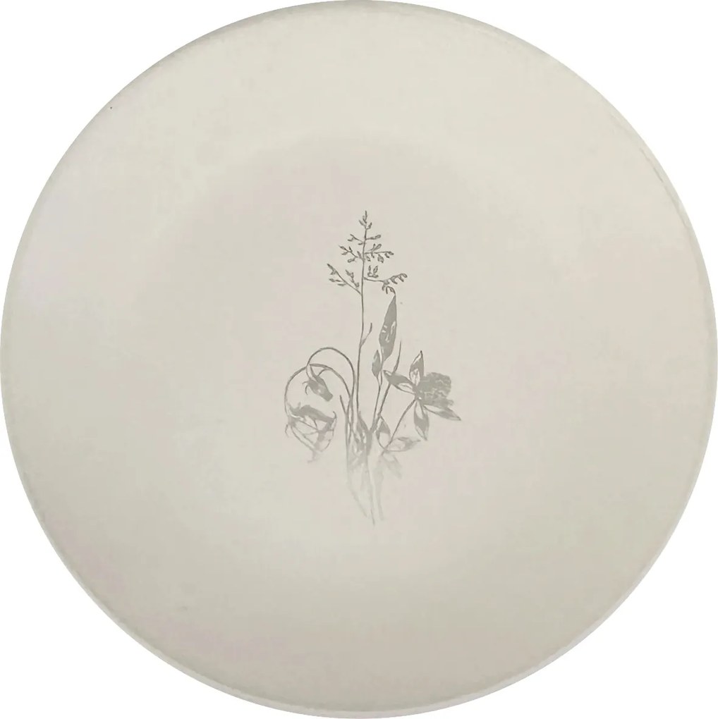 Kerámia desszerttál Cream Charm ø 20cm, krém/taupe