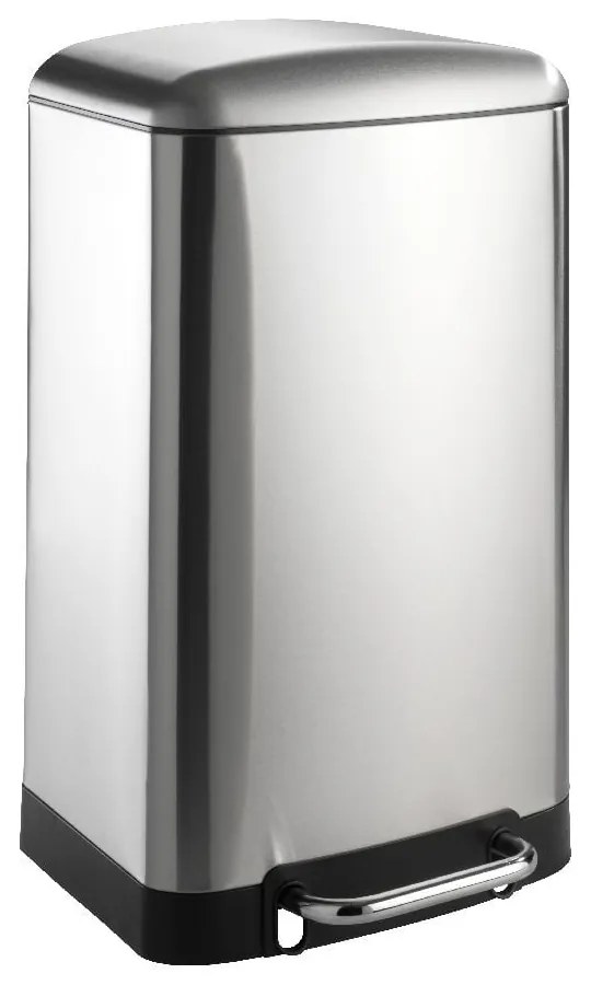 Pedálos rozsdamentes acél szemetes, 30 l - Wenko