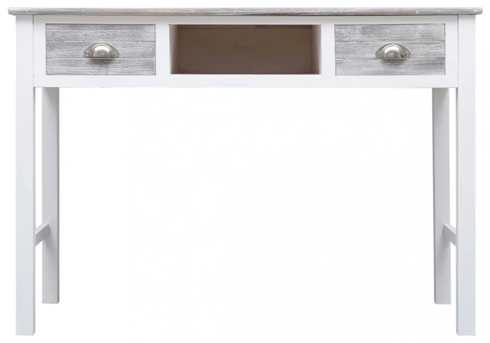 szürke fa íróasztal 110 x 45 x 76 cm