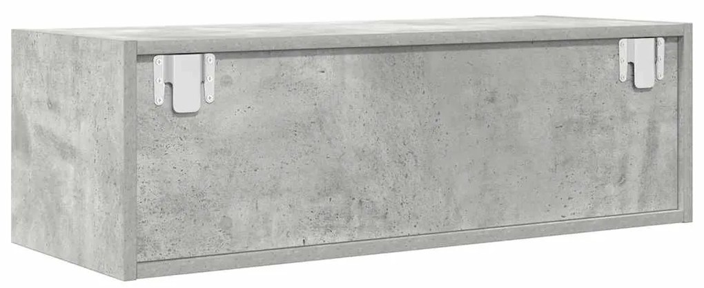 betonszürke szerelt fa TV-szekrény 80x31x25,5 cm