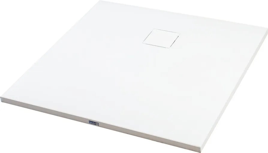 Cagliari || White 80x80x2,6 cm szögletes, SMC zuhanytálca szifonnal