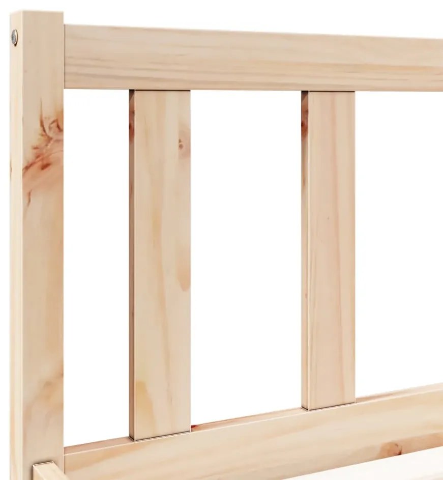 tömör fenyőfa extra hosszú ágykeret matrac nélkül 100 x 210 cm