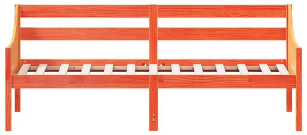 kanapéágy ágy matrac viaszbarna 75x190 cm tömör fa fenyőfa