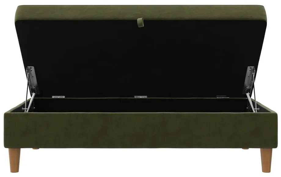 Zöld bársony lábtartó Lilly – Støraa