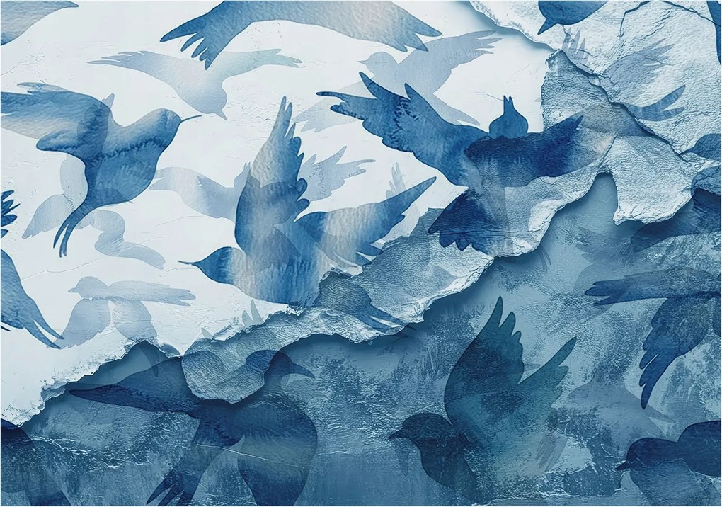 Fotótapéta Flizelin a ház szobájába 3D Dinamikus madarak 312x219 Ragasztó