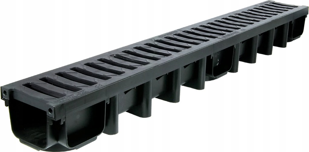 Lineáris vízelvezetés 1000x98x131mm 1,5 Tony Max-drain Pvc grafit rács