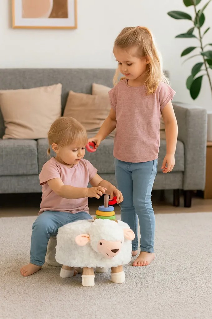 Bárány puff 28 x 25 cm