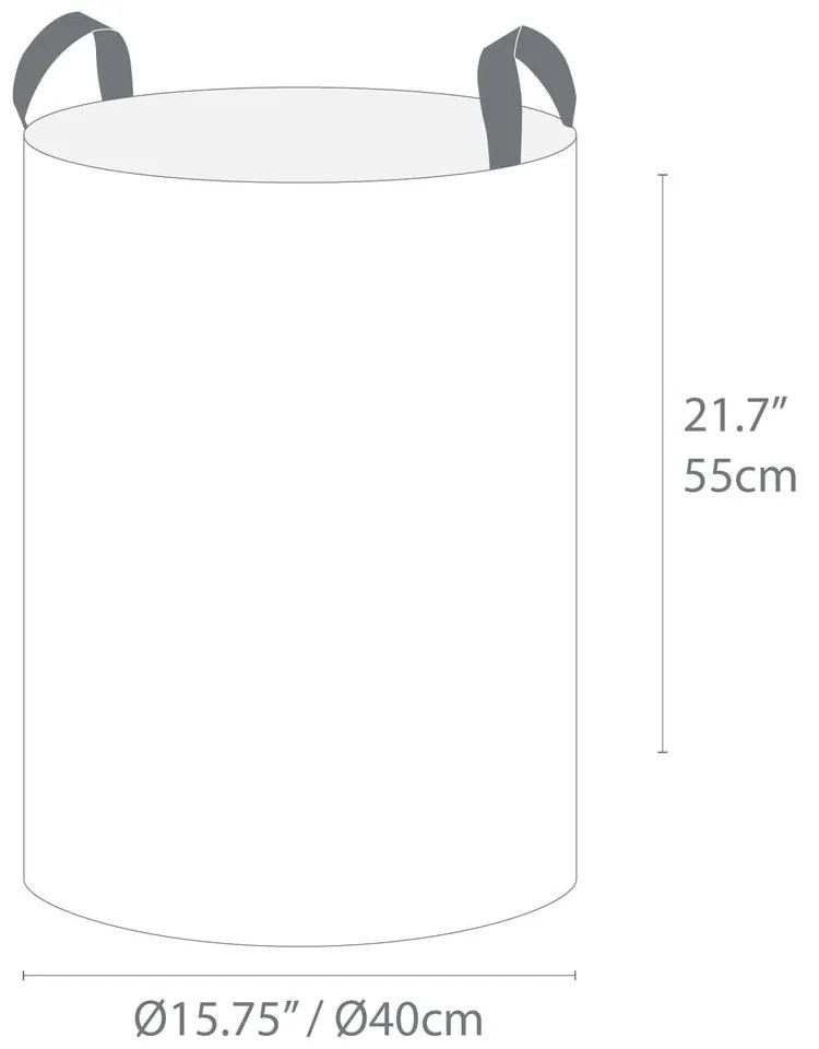 Bin bézs szennyeskosár, 69 l - Bigso Box of Sweden