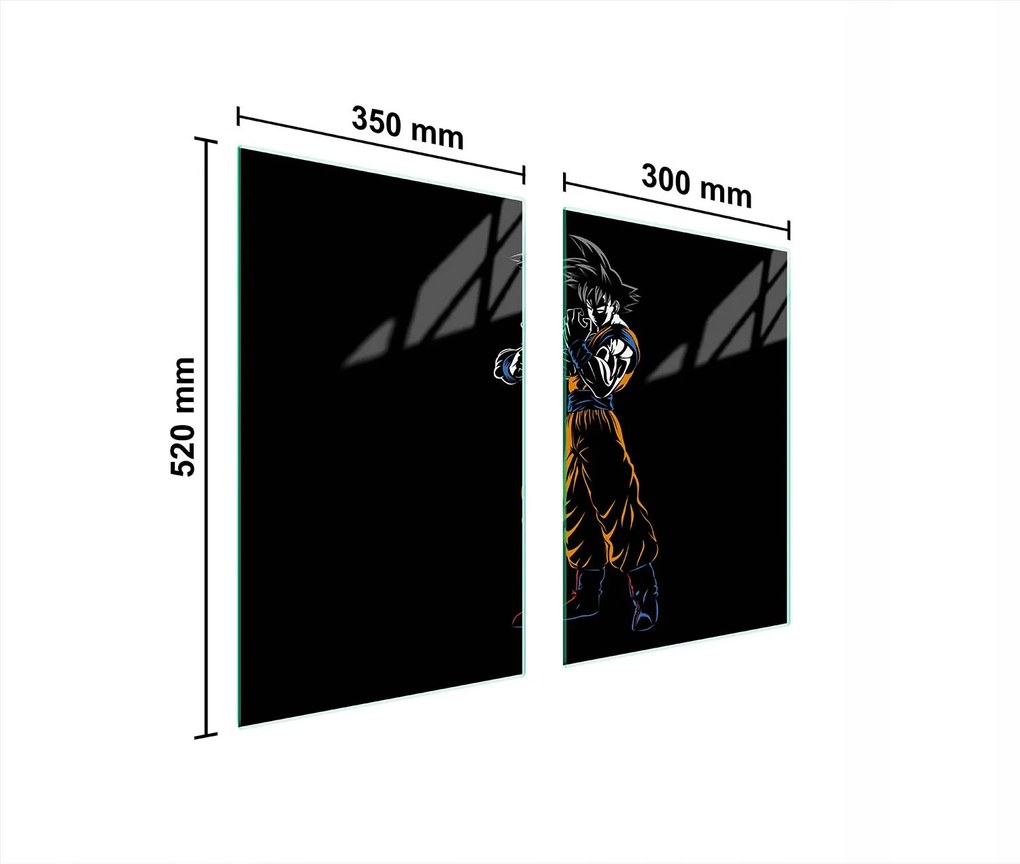 Üveg Konyhai Védőlap 65x52 Anime