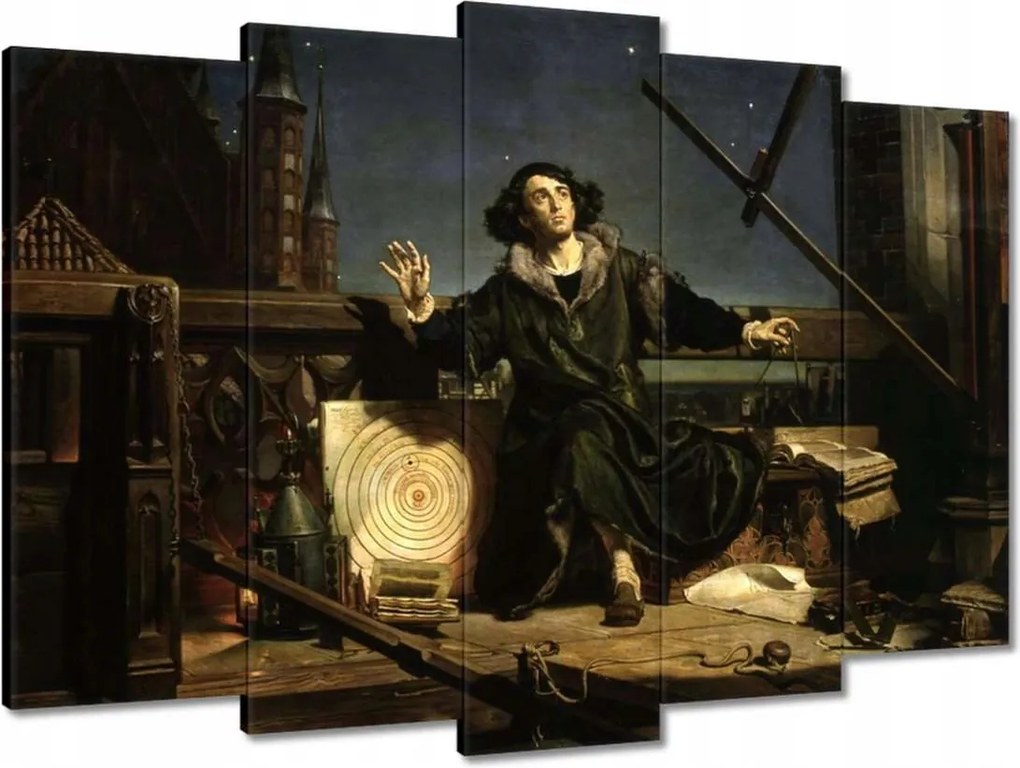 Vászonkép 70x50 Csillagász Kopernikusz Beszélgetés