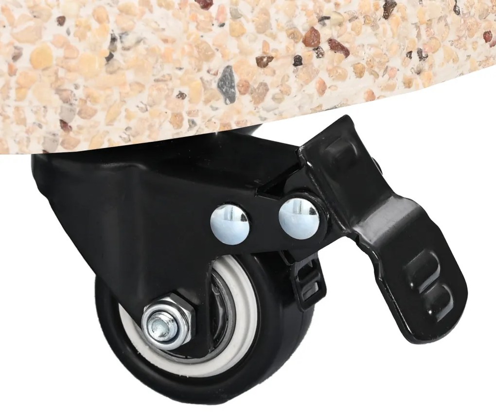 Kerekes Napernyő Talapzat 37/42/52/58mm Rúdhoz Sárga Beton
