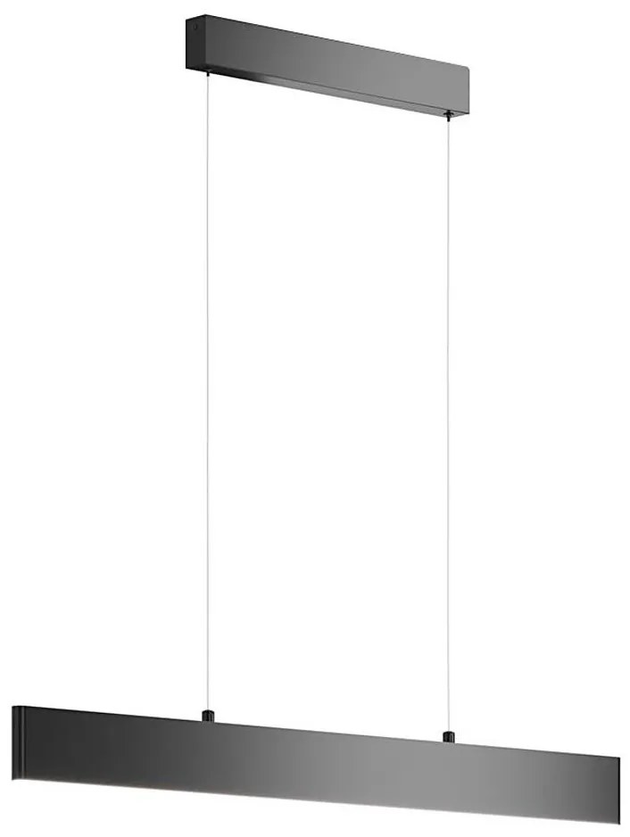 Maytoni P010PL-L23B4K - LED Csillár zsinóron STEP LED/23W/230V 4000K 91 cm fekete