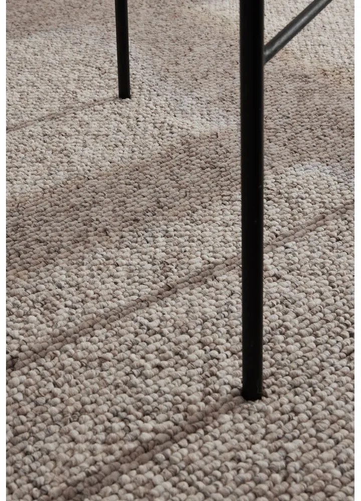 Szürke-krémszínű mosható futószőnyeg 80x240 cm Rocco Dark Cream – Elle Decoration