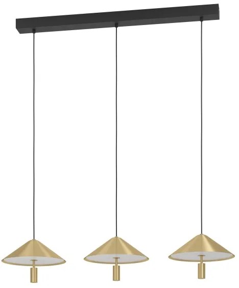 Eglo 390272 - LED Dimmelhető csillár zsinóron PARAGUAY 3xLED/12W/230V 3000K arany
