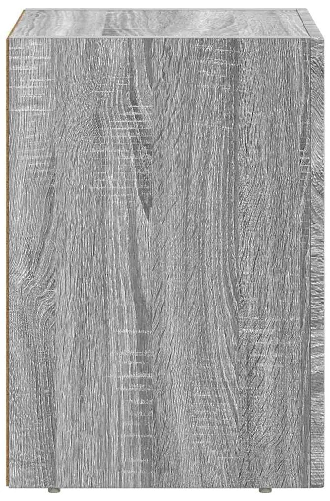 vidaXL Éjjeli asztal Szürke Sonoma 29.5 x 35 x 50 cm Faanyag