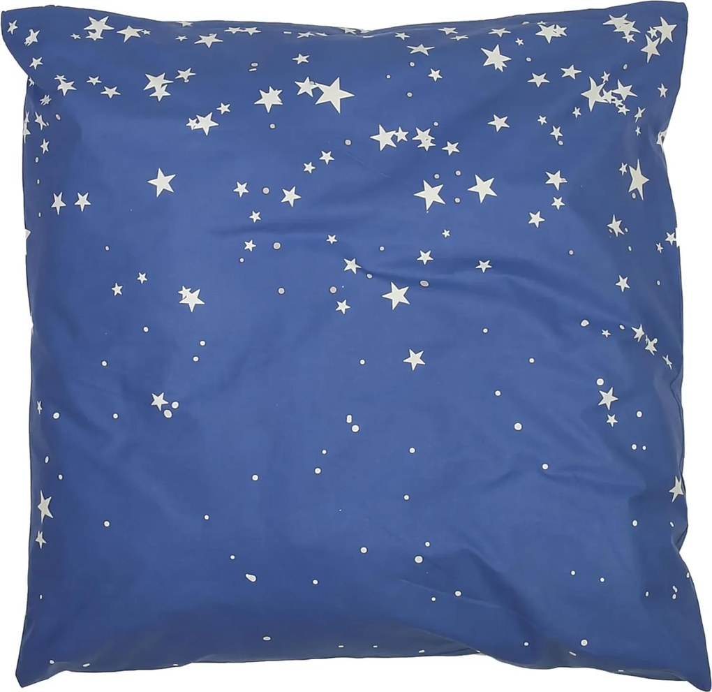 Sötétben világító pamut ágynemű babáknak MAGIC STARS kék Ágyneműhuzat mérete: 40 x 60 cm | 100 x 135 cm