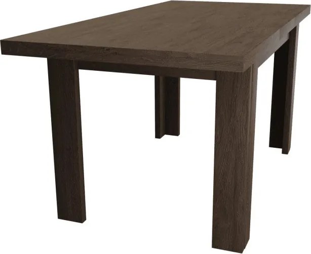 Kinyitható étkezőasztal (120-160 cm), sötét kőris