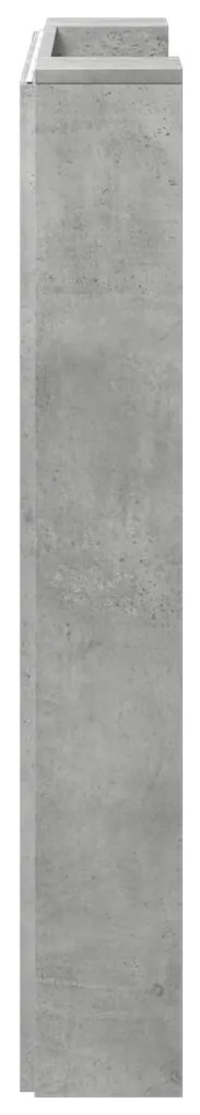Fejtámla polcokkal Beton Szürke 100 x 16,5 x 103,5 cm Faanyag