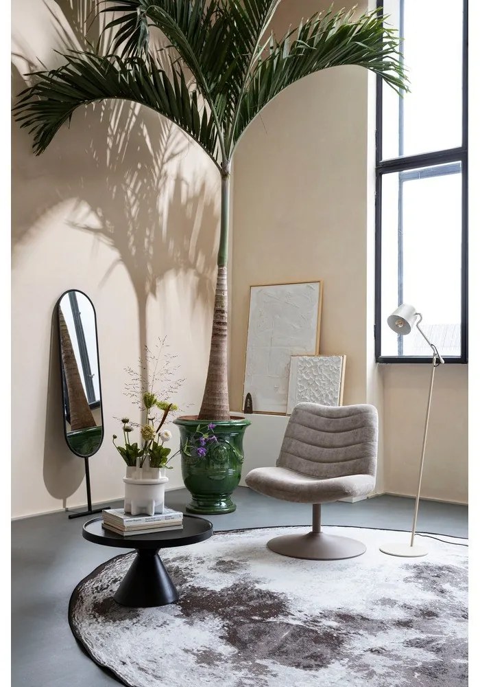 Bézs bársony fotel Bubba – Zuiver