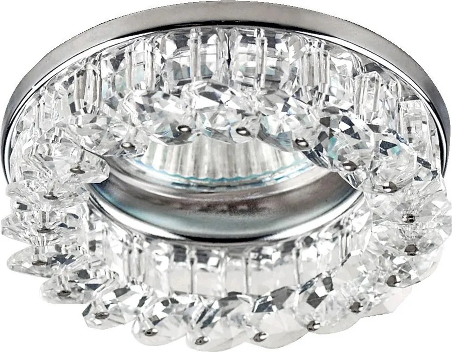 PREZENT 71033 CRYSTAL Kristály Spot Lámpa Króm, Átlátszó GU10 IP20