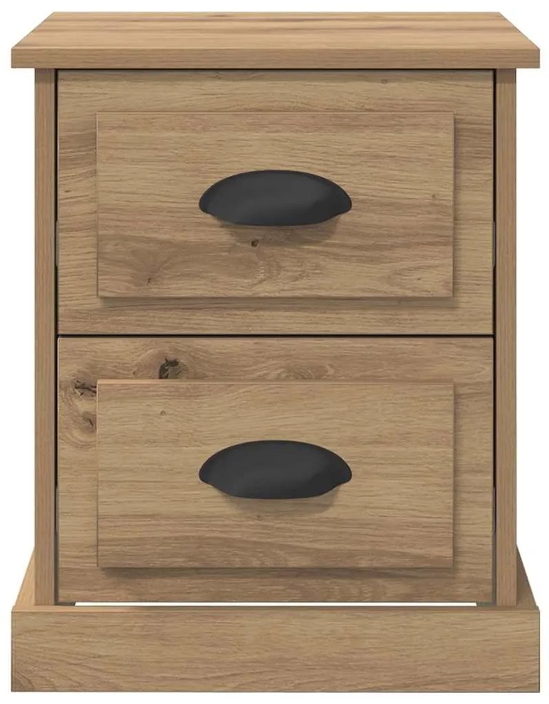Éjjeliszekrény 2 pcs kézműves tölgy 39 x 39 x 47.5 cm Faanyag