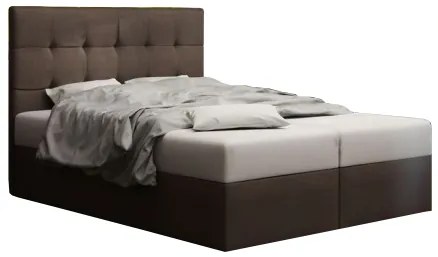 Franciaágy  Boxspring 180 cm Duel 2 (sötétbarna) (matraccal és tárolóhellyel). 1046467