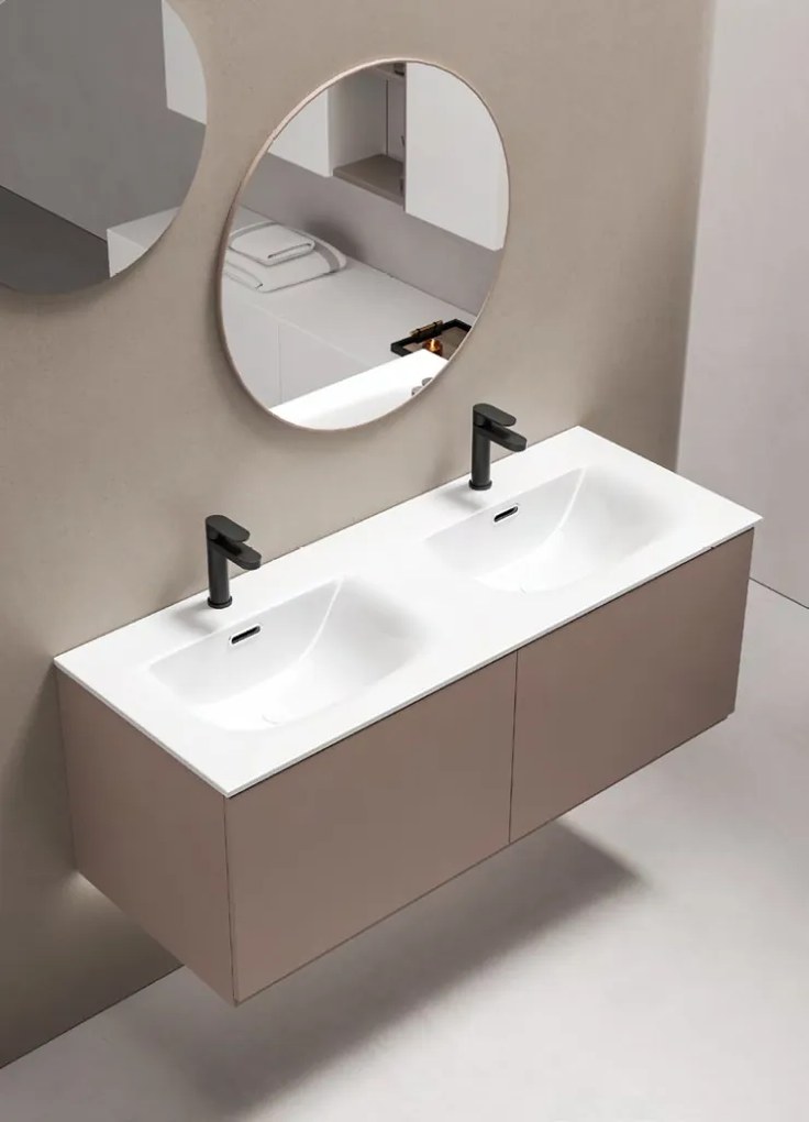 Eros SKY 1 - beépíthető mosdó DUPLA - 121 x 46 cm