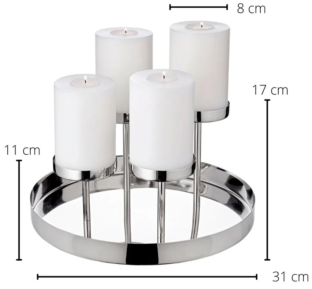 Adventi koszorú Marbella Ø 30cm - Edzard