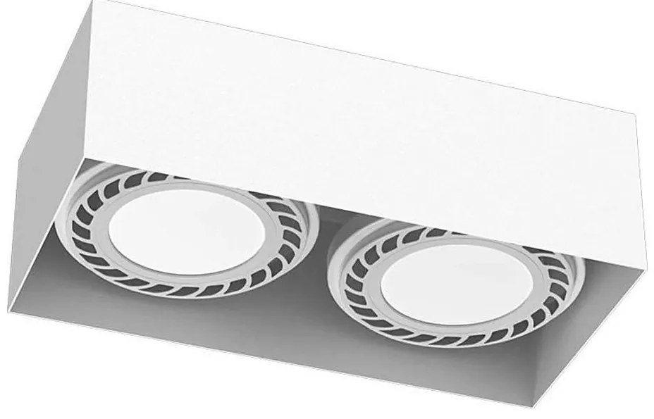 Brosline 1270 - CAGE irányítható spotlámpa 2xGU10/18W/230V fehér