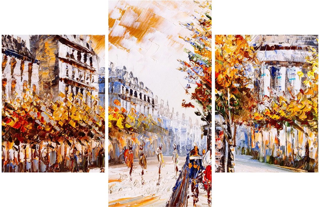 Kép - Utca Párizsban (90x60 cm)