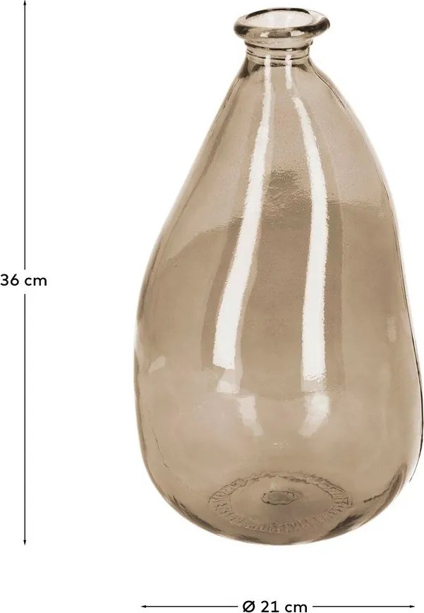 Barna váza (magasság 36 cm) Brenna – Kave Home