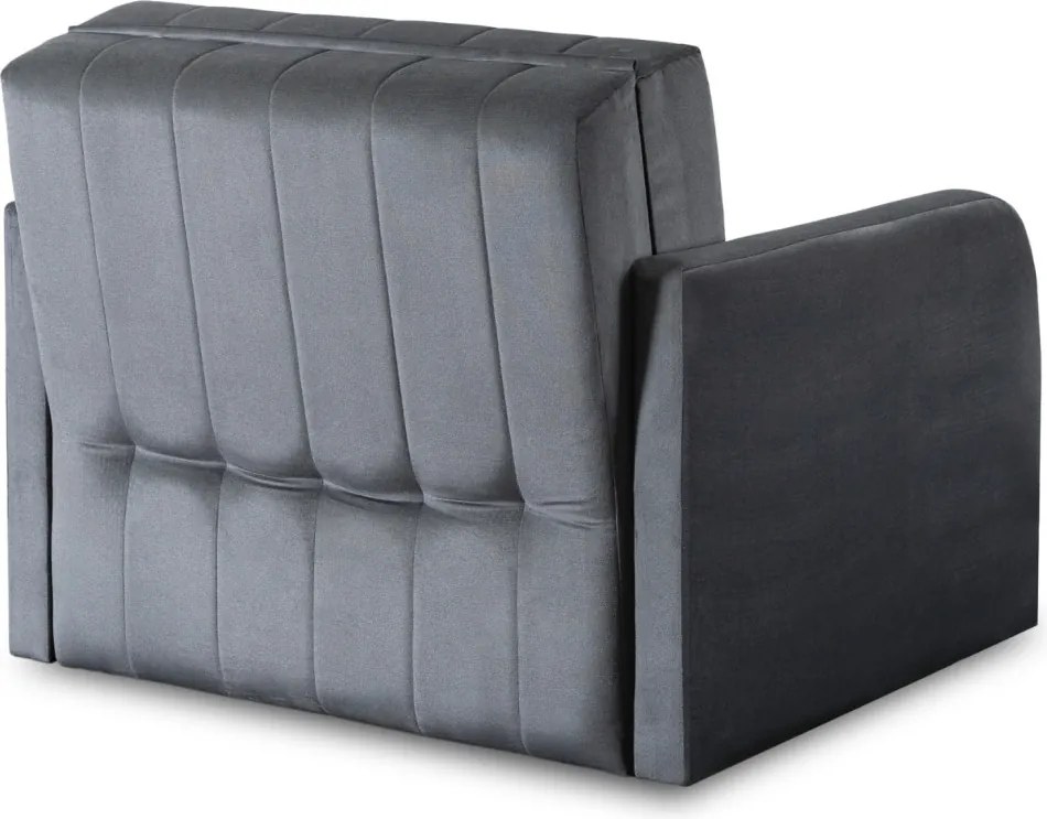 Egyszemélyes ágyazható fotel szürke, VERO