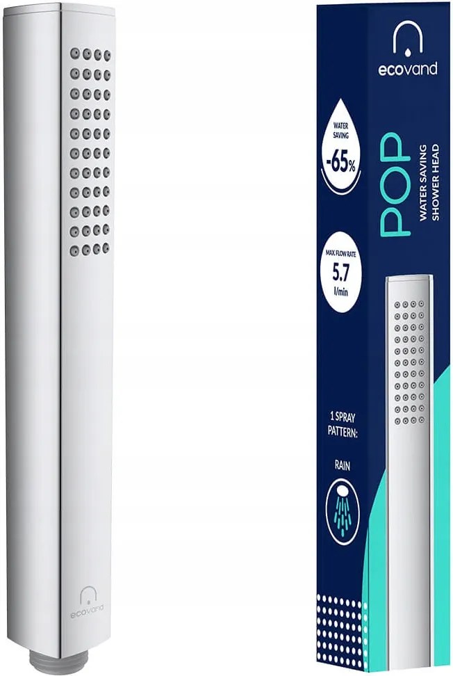 Zuhanyfej design Zuhany Ecovand Pop Takarékos -65% Víz 5.7 L/min