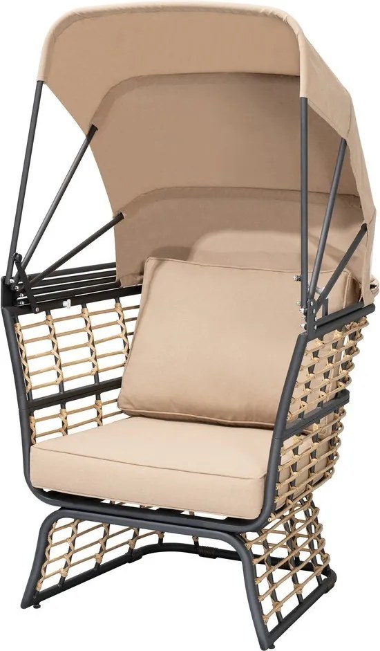 Bézs fém kerti fotel Paros – Garden Pleasure