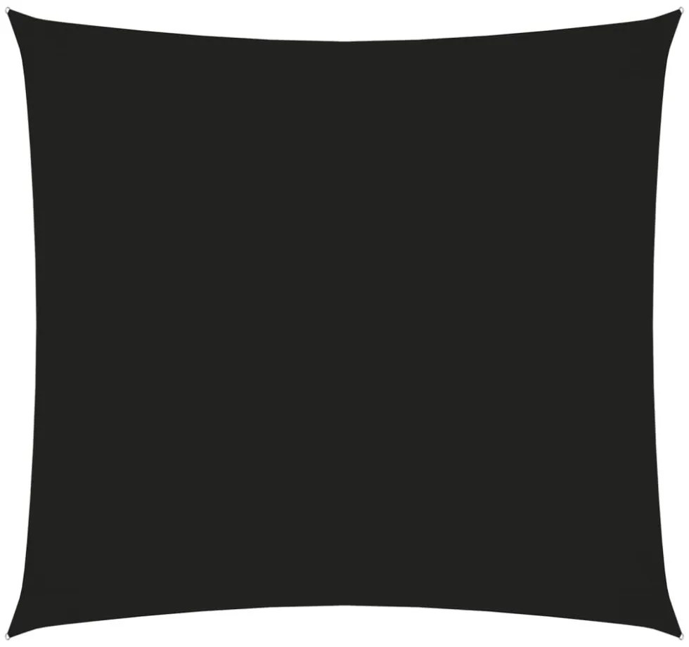fekete téglalap alakú oxford-szövet napvitorla 2,5 x 3 m