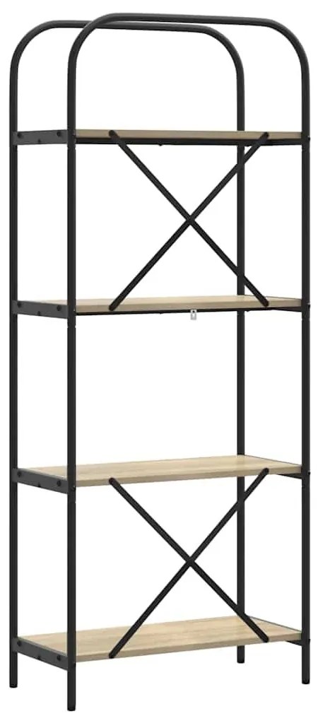 Könyvespolc sonoma tölgy 60 x 30 x 146 cm Faanyag