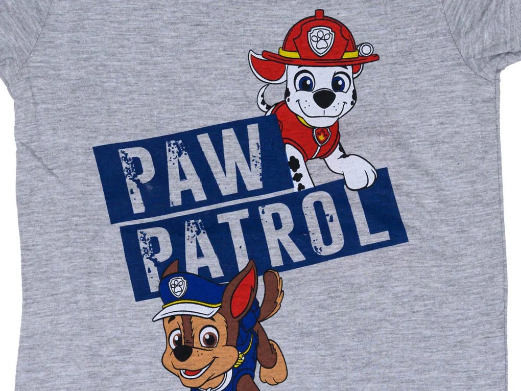 Gyermek póló 2 db PAW PATROL kék/szürke - különböző méretekben Méret: 122 - 128
