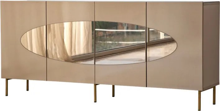 Lago komód, bronz-arany, 180 cm