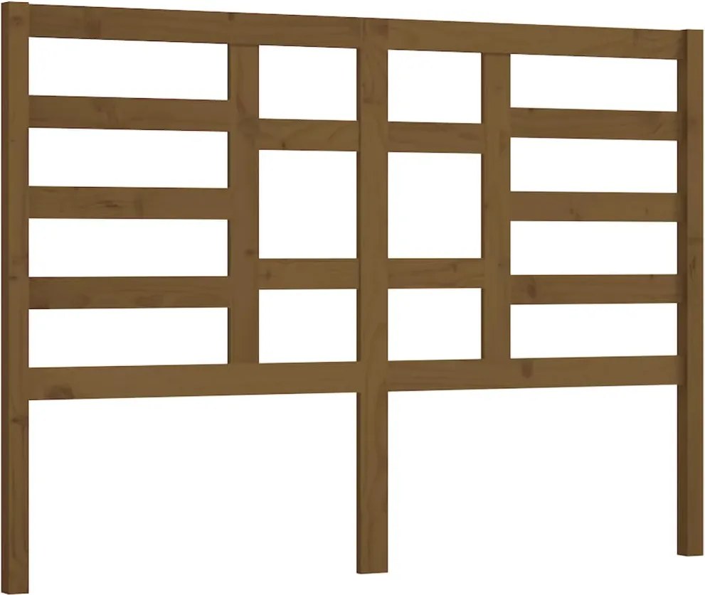 vidaXL mézbarna tömör fenyőfa ágyfejtámla 166 x 4 x 104 cm